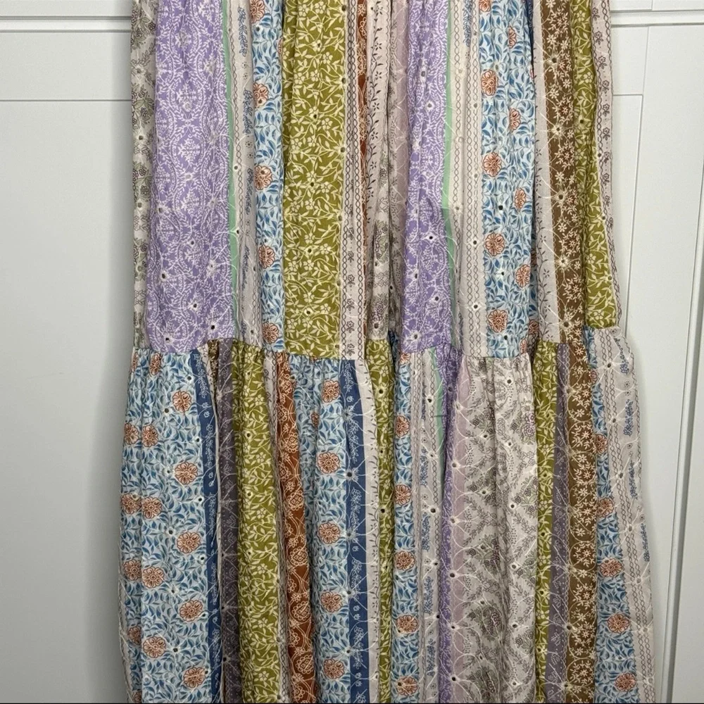 Dress Forum Los Angeles Maxi Gown Floral Patchwork Boho Hippie Cottagecore Fairy - Picture 8 of 16